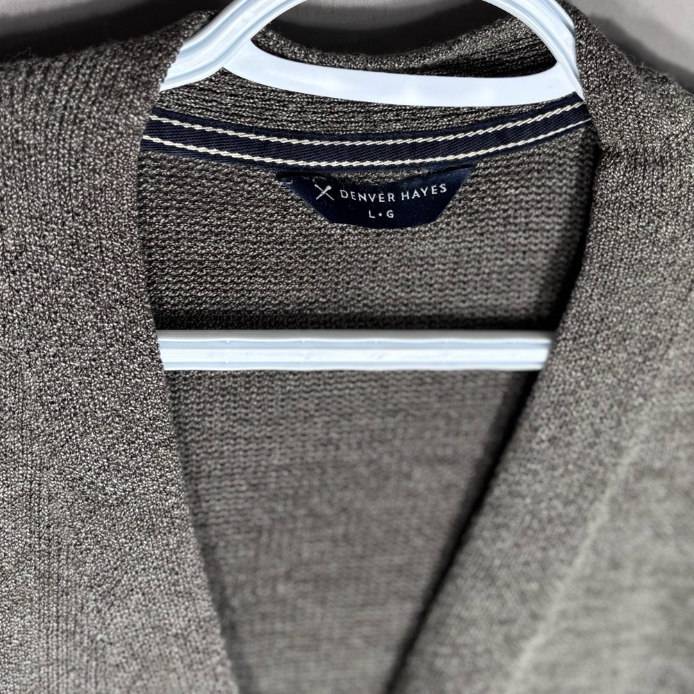 DENVER HAYES Khaki Knit Cardigan - Picture 8 of 9